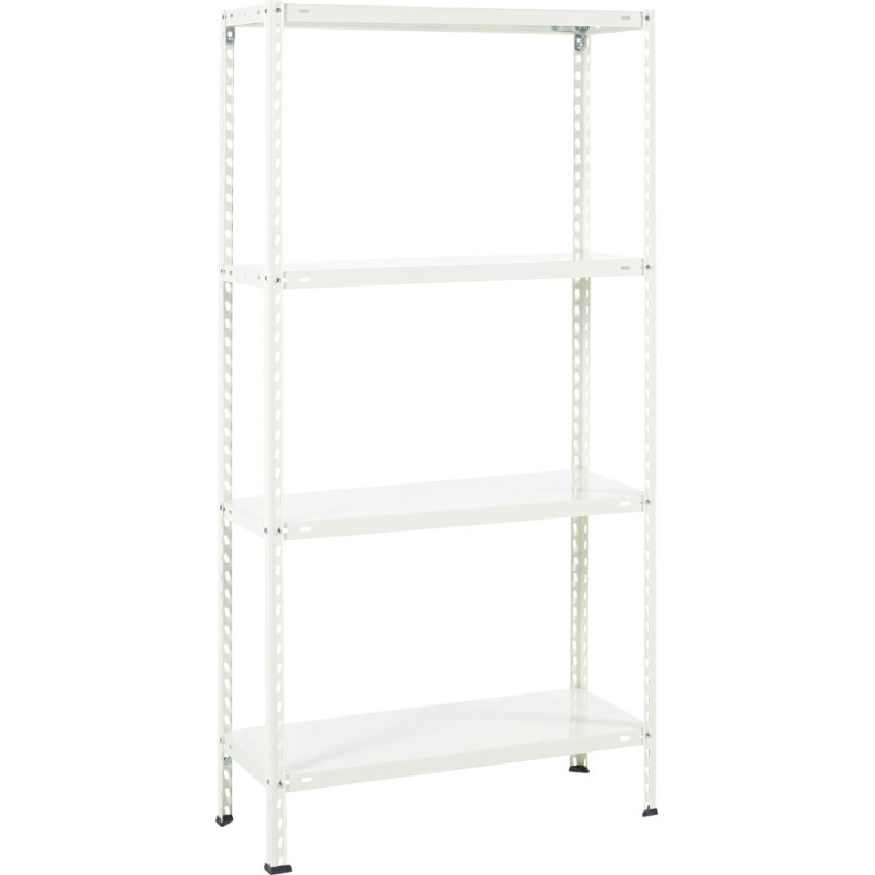 Étagère Métal Blanc 150 x 75 x 30 cm – Rangement Pratique