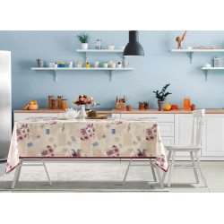 Nappe en PVC non-tissé Bonita rose 140 cm au mètre JOY