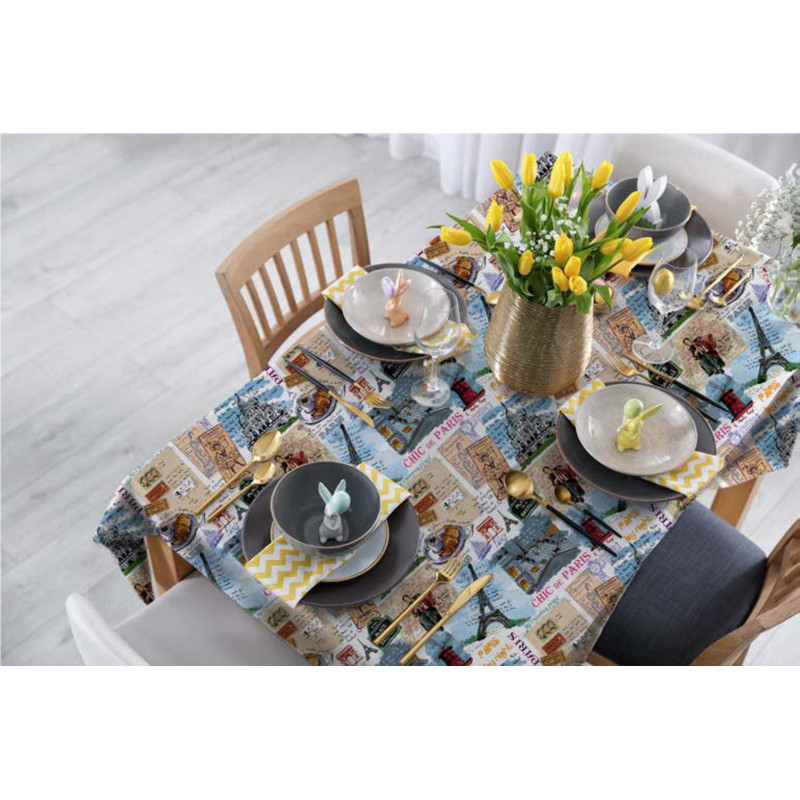 Nappe en PVC non-tissé Paris 140 cm au mètre JOY