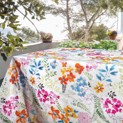 Nappe en PVC non-tissé Fiori 140 cm au mètre JOY