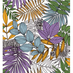 Nappe en PVC non-tissé Summery pourpre 140 cm au mètre JOY