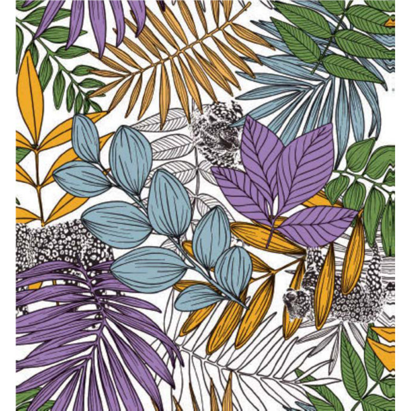 Nappe en PVC non-tissé Summery pourpre 140 cm au mètre JOY