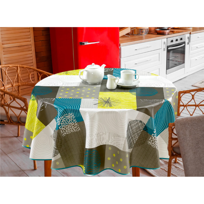 Nappe en PVC non-tissé Le Sud 140 cm au mètre JOY