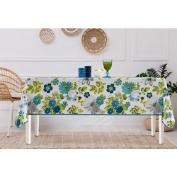 Nappe en PVC non-tissé Fleur 140 cm au mètre JOY