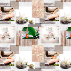 Nappe en PVC non-tissé Motifs 140 cm au mètre JOY