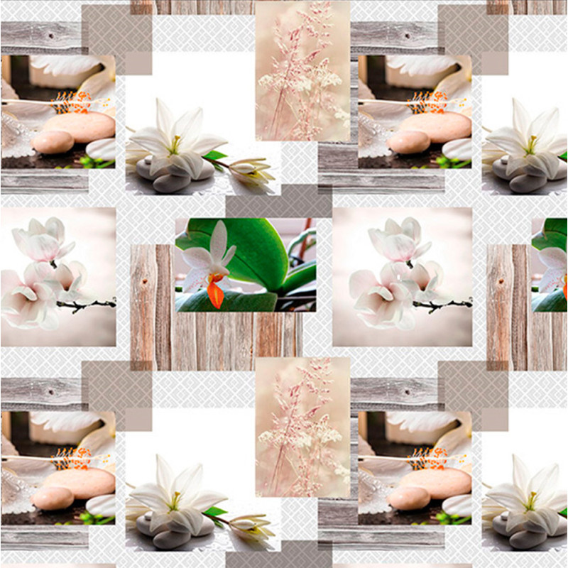 Nappe en PVC non-tissé Motifs 140 cm au mètre JOY