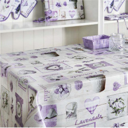 Nappe en PVC non-tissé Lucia 140 cm au mètre JOY
