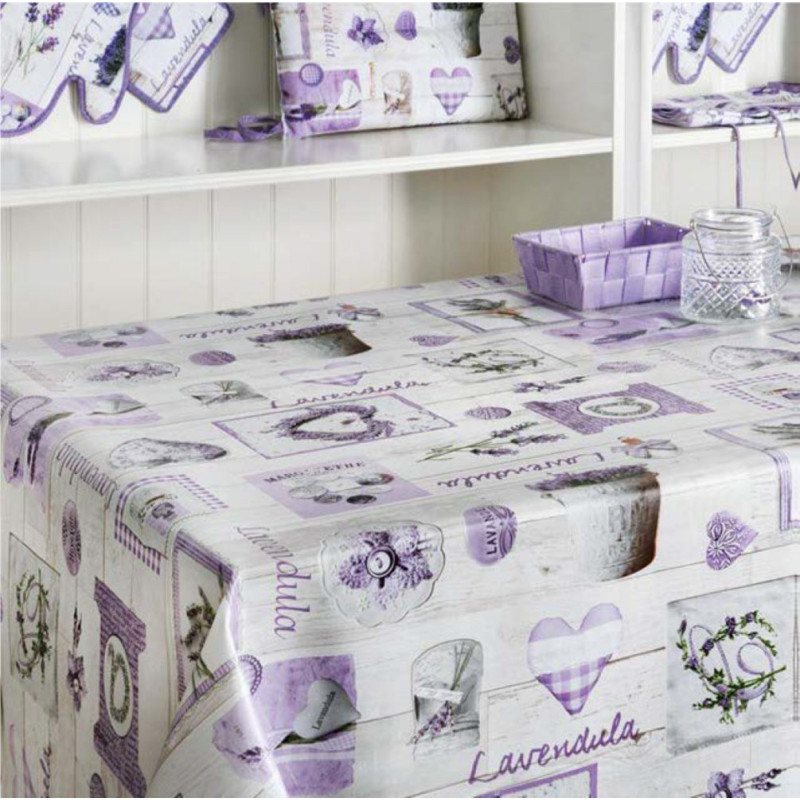 Nappe en PVC non-tissé Lucia 140 cm au mètre JOY