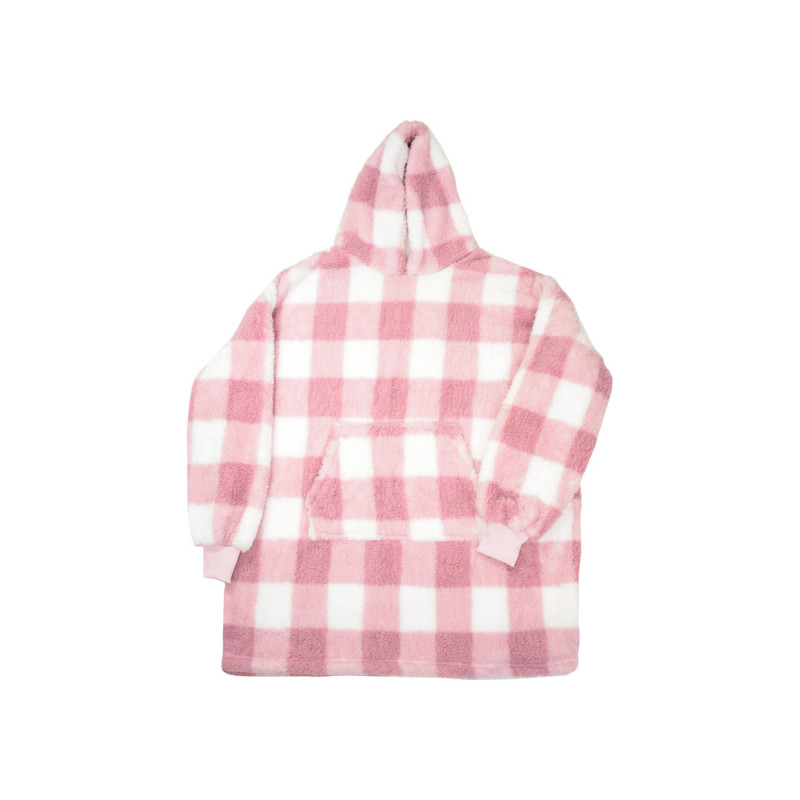 Plaid à capuche Confort rose – Douceur et chaleur | VENTEO
