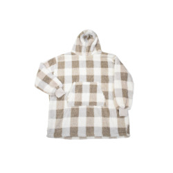 Plaid à capuche Confort beige – Douceur & Chaleur