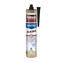 Mastic silicone sanitaire Click&Go transparent 0,28 L RUBSON