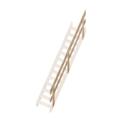 Rampe à lisses en bois pour escalier de meunier Ardennes SOGEM