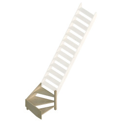 1/4 tournant bas droit pour escalier de meunier Cottage Large SOGEM