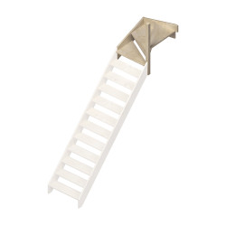 1/4 tournant haut droit pour escalier de meunier Jura SOGEM