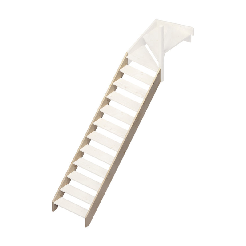 Limons pour escalier de meunier Jura 1/4 tournant haut 2 pièces SOGEM