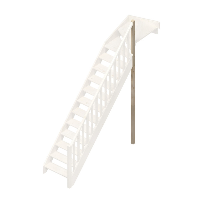 Poteau de support pour rampe type A ou T pour escalier Jura 1/4 tournant haut SOGEM