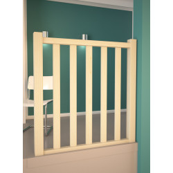 Kit garde-corps type A à balustres moulurés pour escalier Jura 100 cm SOGEM