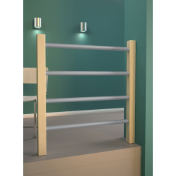 Kit garde-corps type C avec tubes en métal pour escalier Jura 100 cm SOGEM