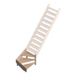 1/4 tournant bas droit pour escalier Savoie SOGEM