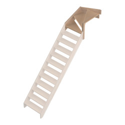 1/4 tournant haut droit pour escalier Savoie SOGEM