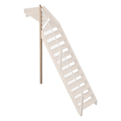 Poteau de support pour rampe type M pour escalier Savoie 1/4 tournant haut gauche SOGEM