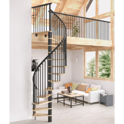 Escalier en colimaçon Kappa noir Ø 140 cm SOGEM