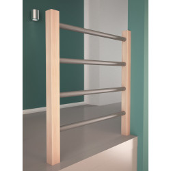 Kit garde-corps type C avec tubes en métal pour escalier Savoie 100 cm SOGEM