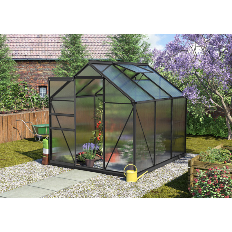 Serre Calypso 4,4 m² noire – Jardinage facile | VITAVIA