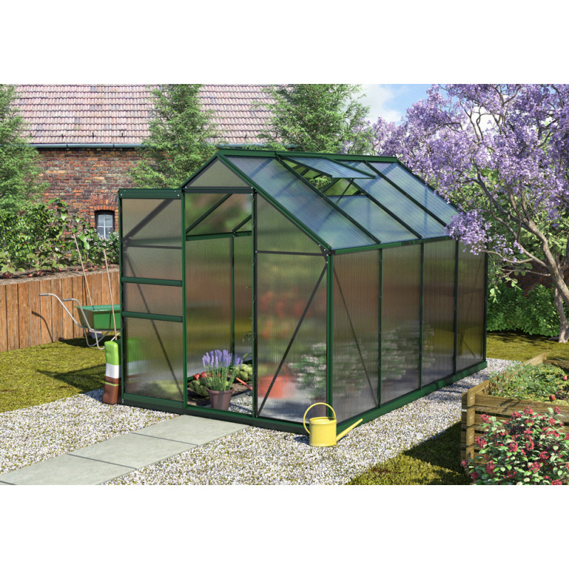 Serre Calypso 5,8m² Verte – Jardinage Facile | VITAVIA