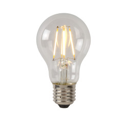 Ampoule LED à filaments transparente E27 A60 blanc chaud 7 W LUCIDE
