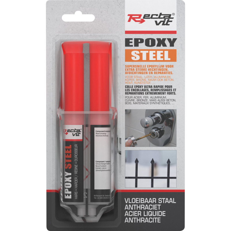Colle Epoxy Steel à deux composants 0