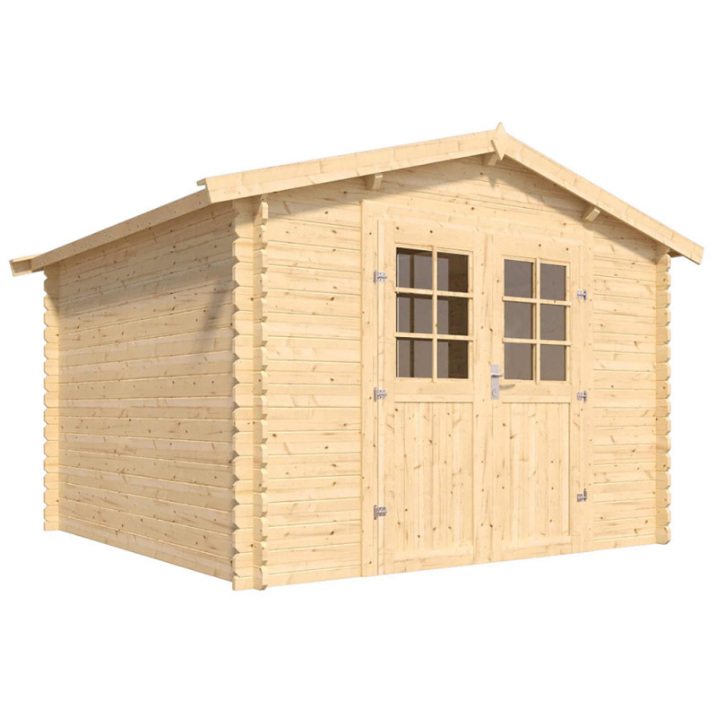 Abri de jardin en bois Vallo 28 mm 2