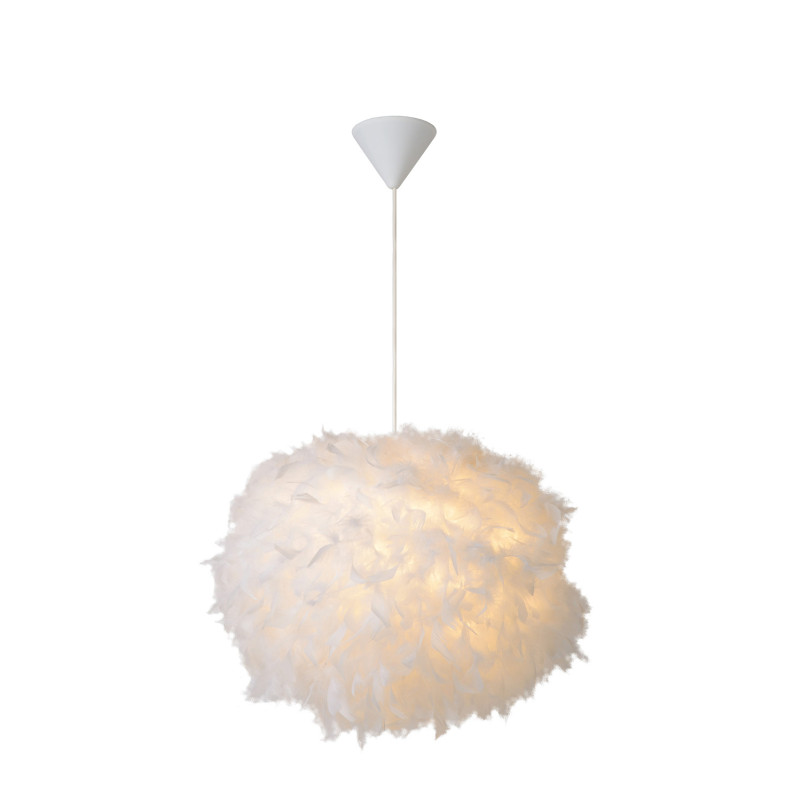 Suspension Goosy Soft blanche Ø 50 cm E27 40 W LUCIDE