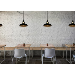 Suspension Brassy-Bis noire Ø 31 cm E27 60 W LUCIDE