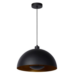 Suspension Siemon noire Ø 40 cm E27 40 W LUCIDE