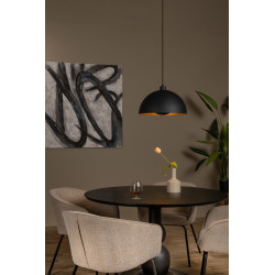 Suspension Siemon noire Ø 40 cm E27 40 W LUCIDE