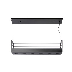 Suspension Miravelle noire GU10 6 x 35 W LUCIDE