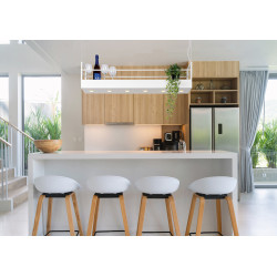 Suspension Miravelle blanche GU10 6 x 35 W LUCIDE