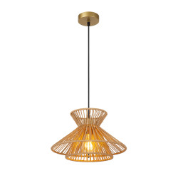 Suspension Tasman naturel Ø 32 cm E27 60 W LUCIDE