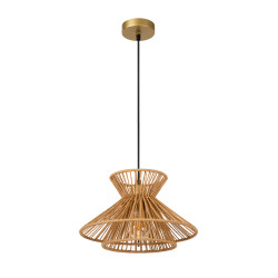 Suspension Tasman naturel Ø 32 cm E27 60 W LUCIDE