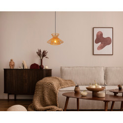 Suspension Tasman naturel Ø 32 cm E27 60 W LUCIDE