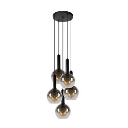 Suspension Marius fumée Ø 55 cm E27 5 x 40 W LUCIDE