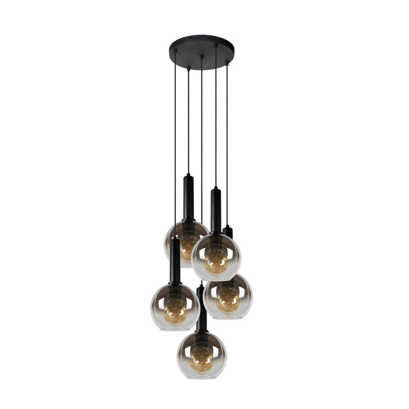 Suspension Marius fumée Ø 55 cm E27 5 x 40 W LUCIDE