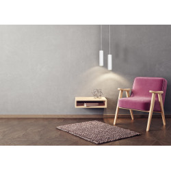 Suspension Gipsy blanche Ø 7 cm GU10 35 W LUCIDE