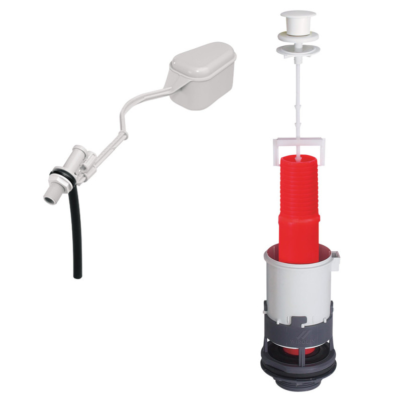 Mécanisme de chasse simple à tirette F12 WIRQUIN