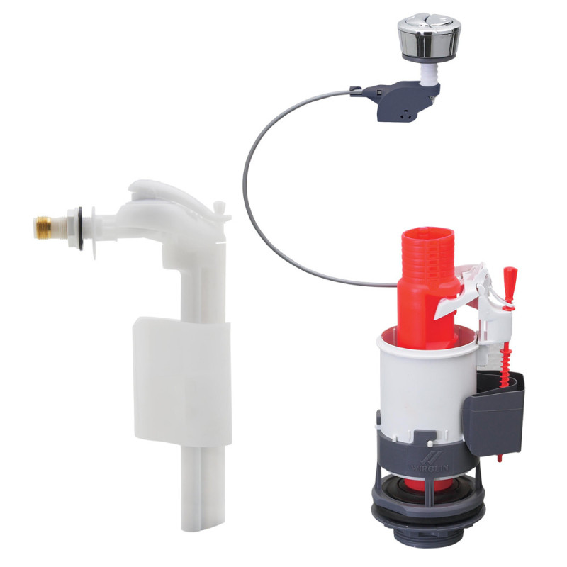 Mécanisme de chasse double MW2 avec robinet F90 3/6 L WIRQUIN