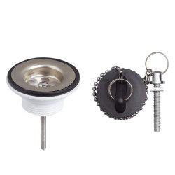 Bonde pour lavabo à bouchon WIRQUIN