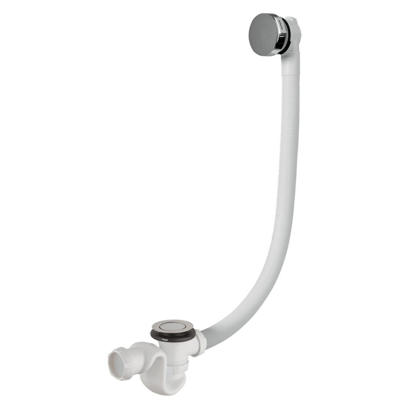 Vidage de baignoire câble avec siphon orientable WIRQUIN