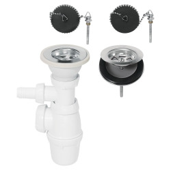 Siphon double tout-en-1 Ø 60 mm WIRQUIN