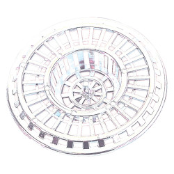 Grille anti-déchets pour évier blanche Ø 70 mm WIRQUIN